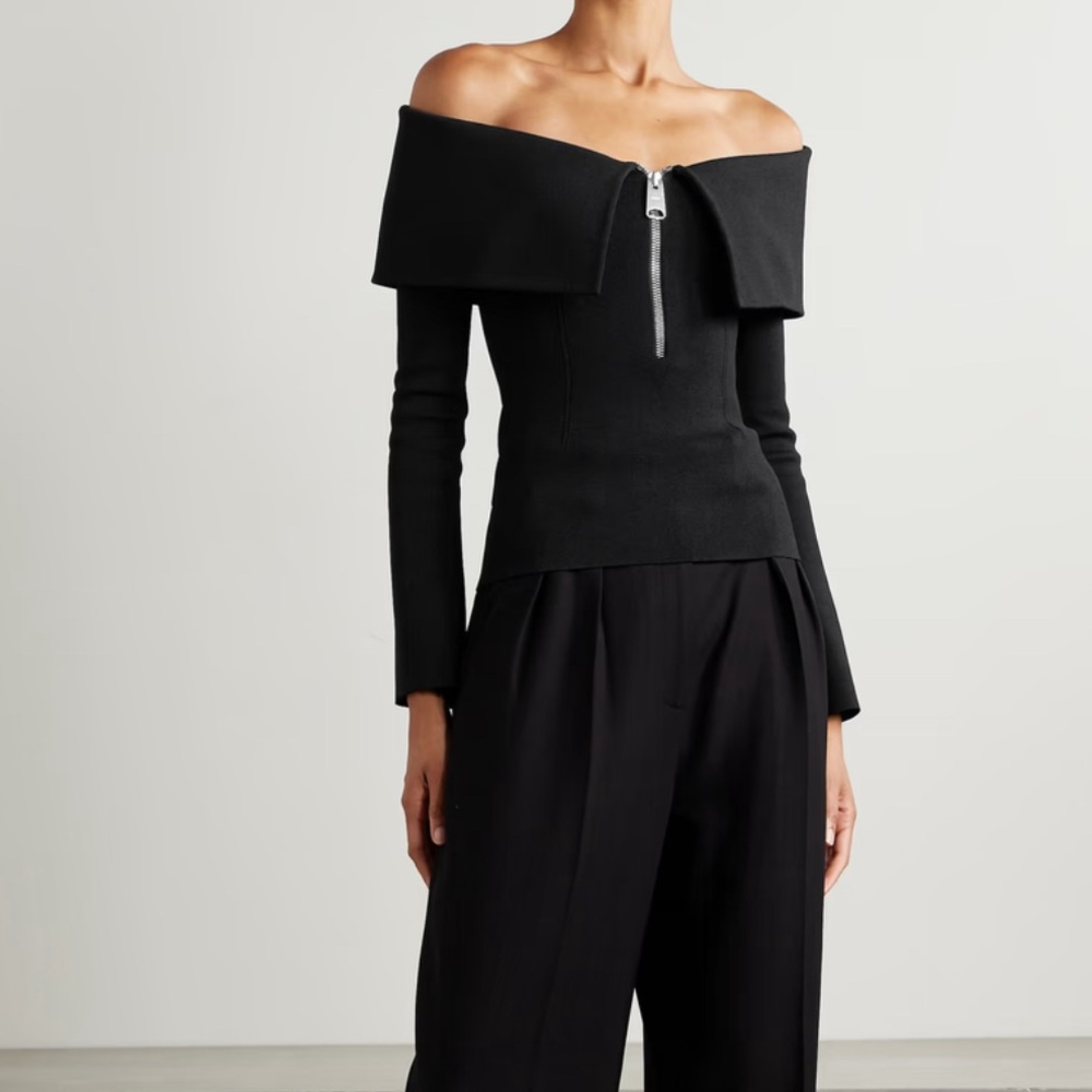 KHAITE Sevyn off-the-shoulder knitted top - Picture 5 of 6